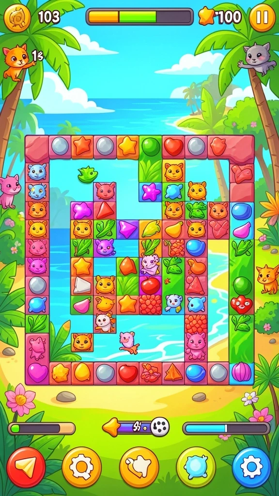 gmstar - Contoh level yang menantang dalam GMSTAR.