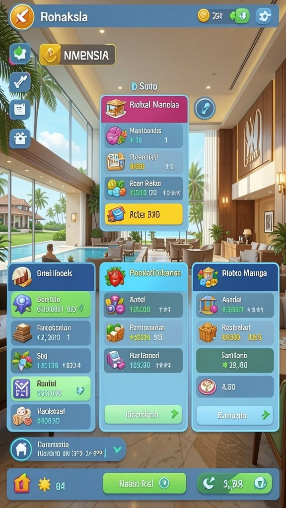 ligaraya - Tampilan menu utama LIGARAYA yang menarik.
