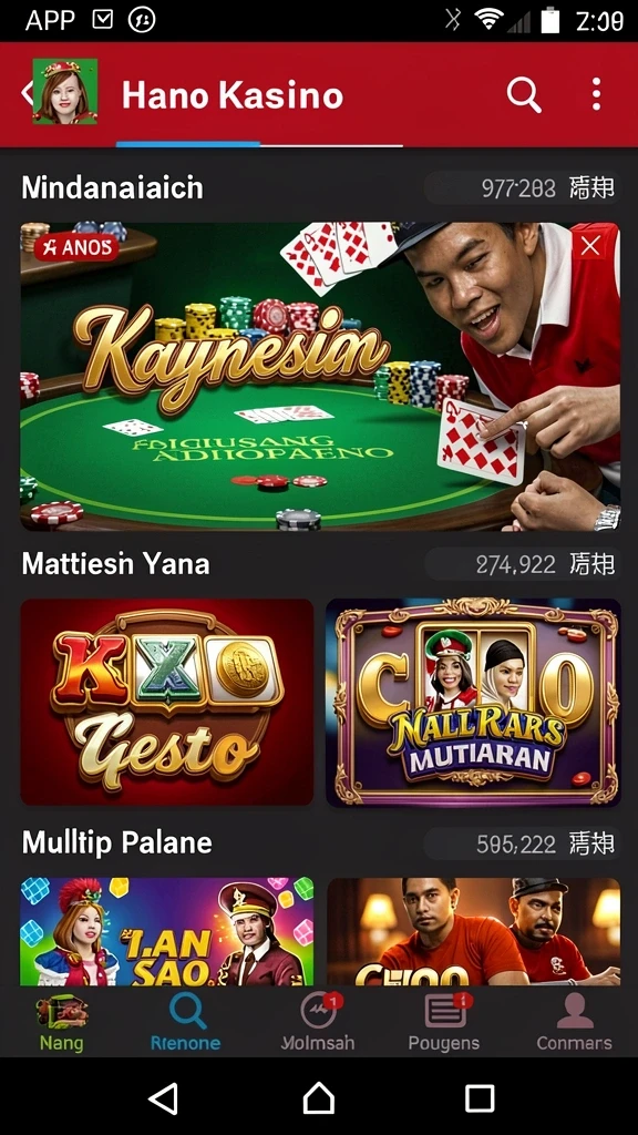 vegas969 - Screenshot menunjukkan antarmuka permainan yang intuitif.